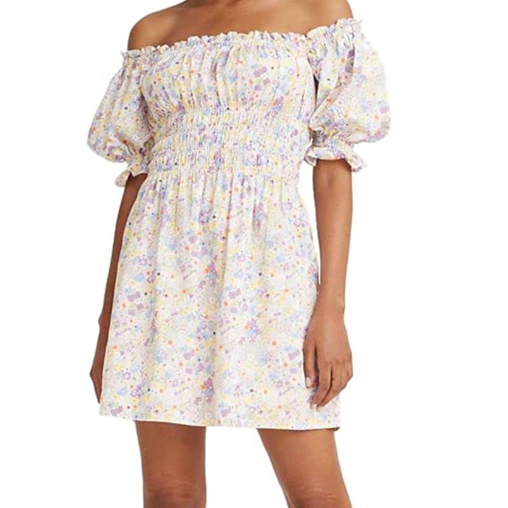 Levi’s Cloud Dancer Floral Verenne Off-Shoulder Dress